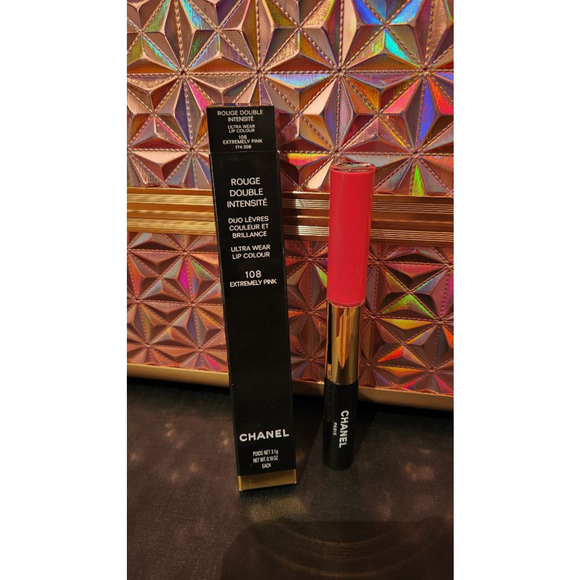Women's Chanel Rouge Double Intensite Lip Colour 108 Extremely Pink - Picture 1 of 1